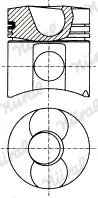 Tłok śr. 125mm DEUTZ BF6L513 BF6L413 BF10L413 BF12L513 BF8L413 BF12L413 AGCO CASE O&K