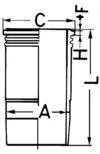 Tuleja cylindrowa śr. 105mm FENDT D226B TD226B DEUTZ FAHR RENAULT