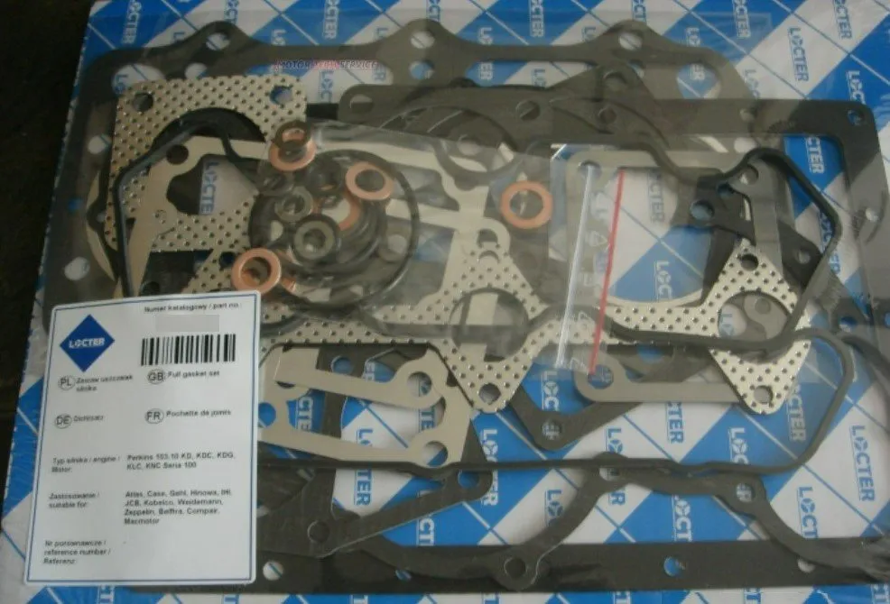 Komplet uszczelek silnika PERKINS 103.10 MASSEY FERGUSON ​​​​​​​ATLAS BENFRA CASE GEHL JCB WEIDEMANN